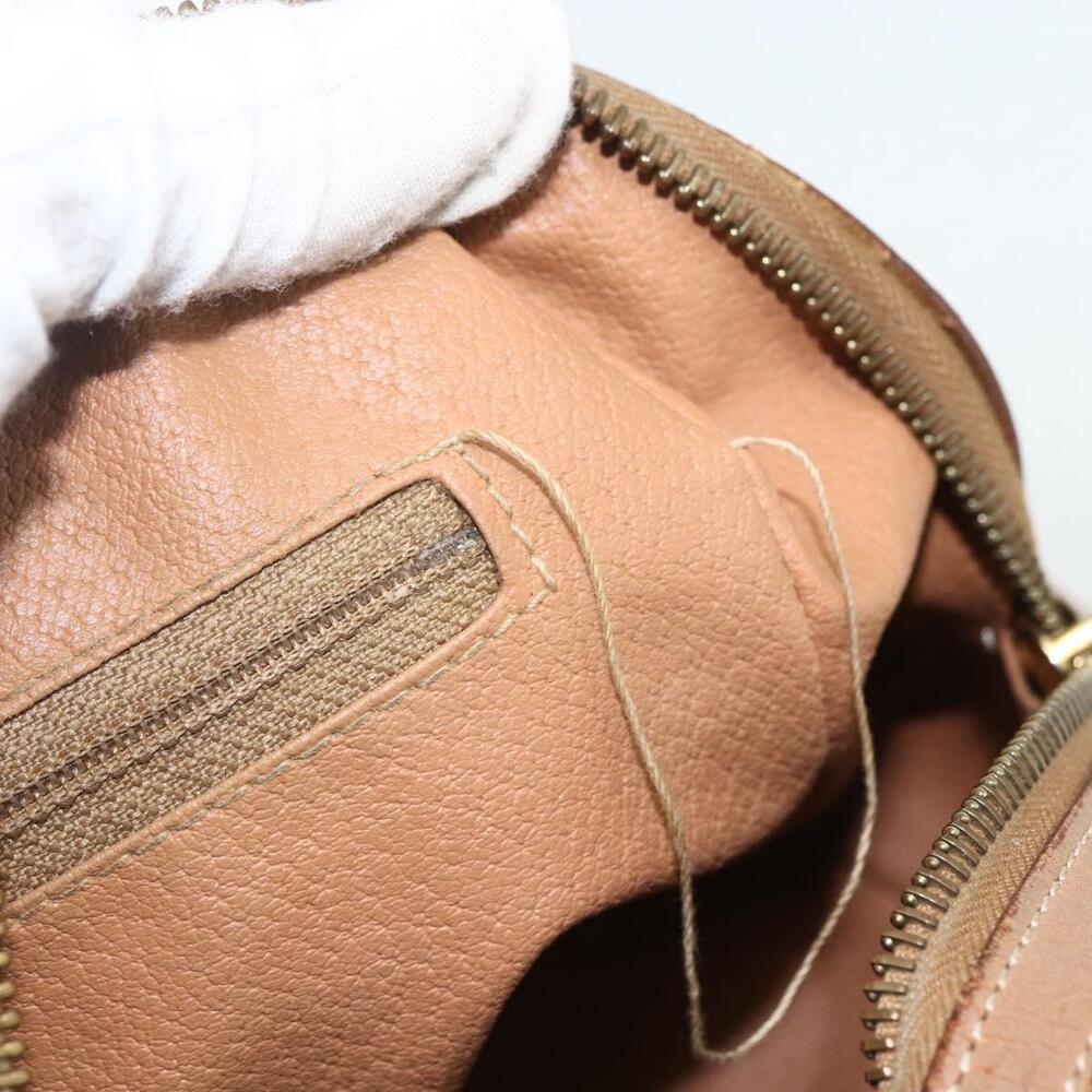 CELINE Macadam Canvas Hand Bag PVC Leather Brown Gold Auth ti3545 - Picture 10 of 16